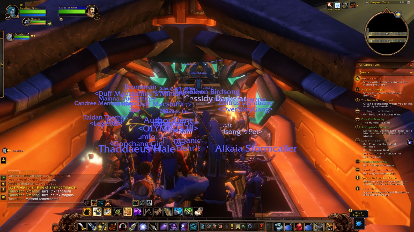 Marked moment in Deeprun Tram