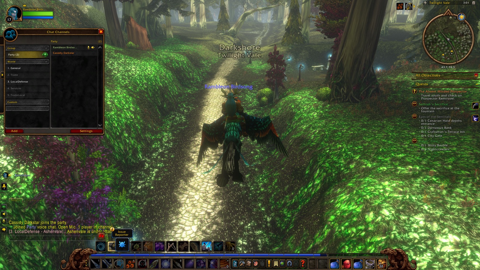 Entered Darkshore