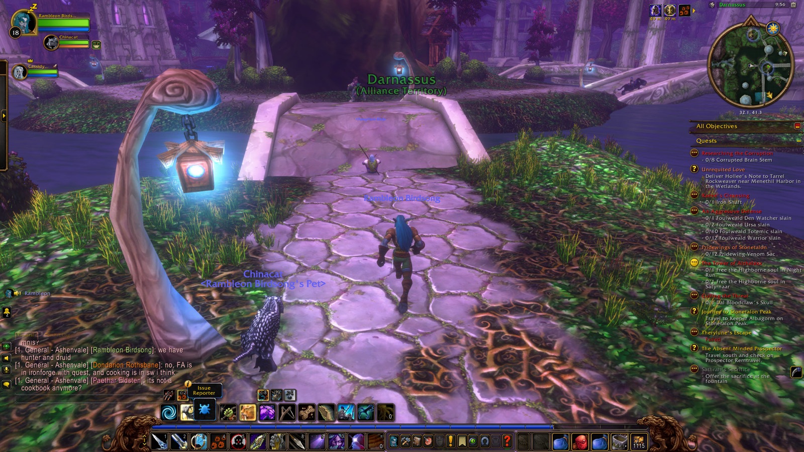 Entered Darnassus