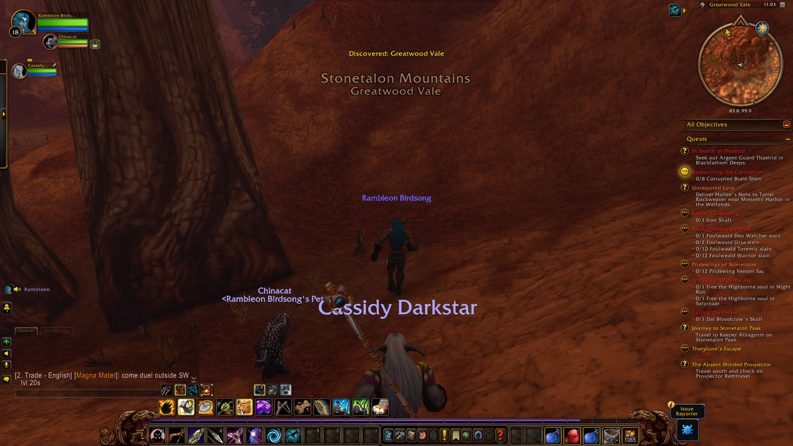 Entered Stonetalon Mountains