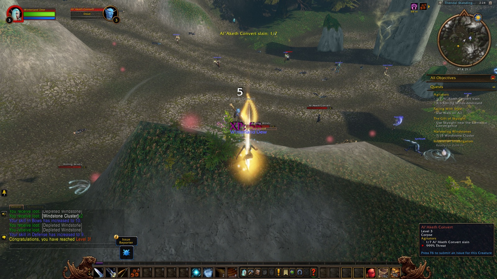 Reached Level 3 in Thendal Standing Stones