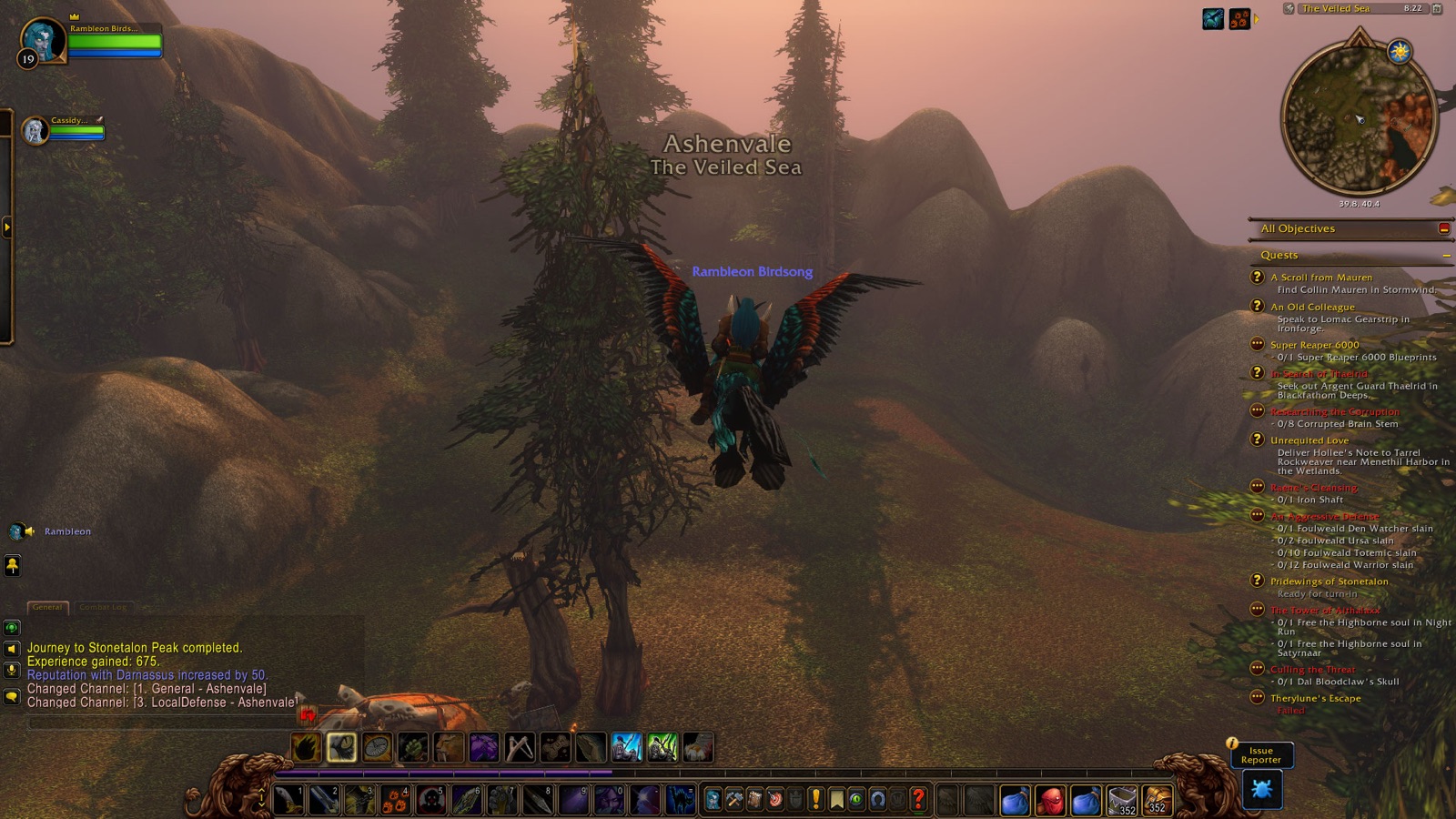 Entered Ashenvale
