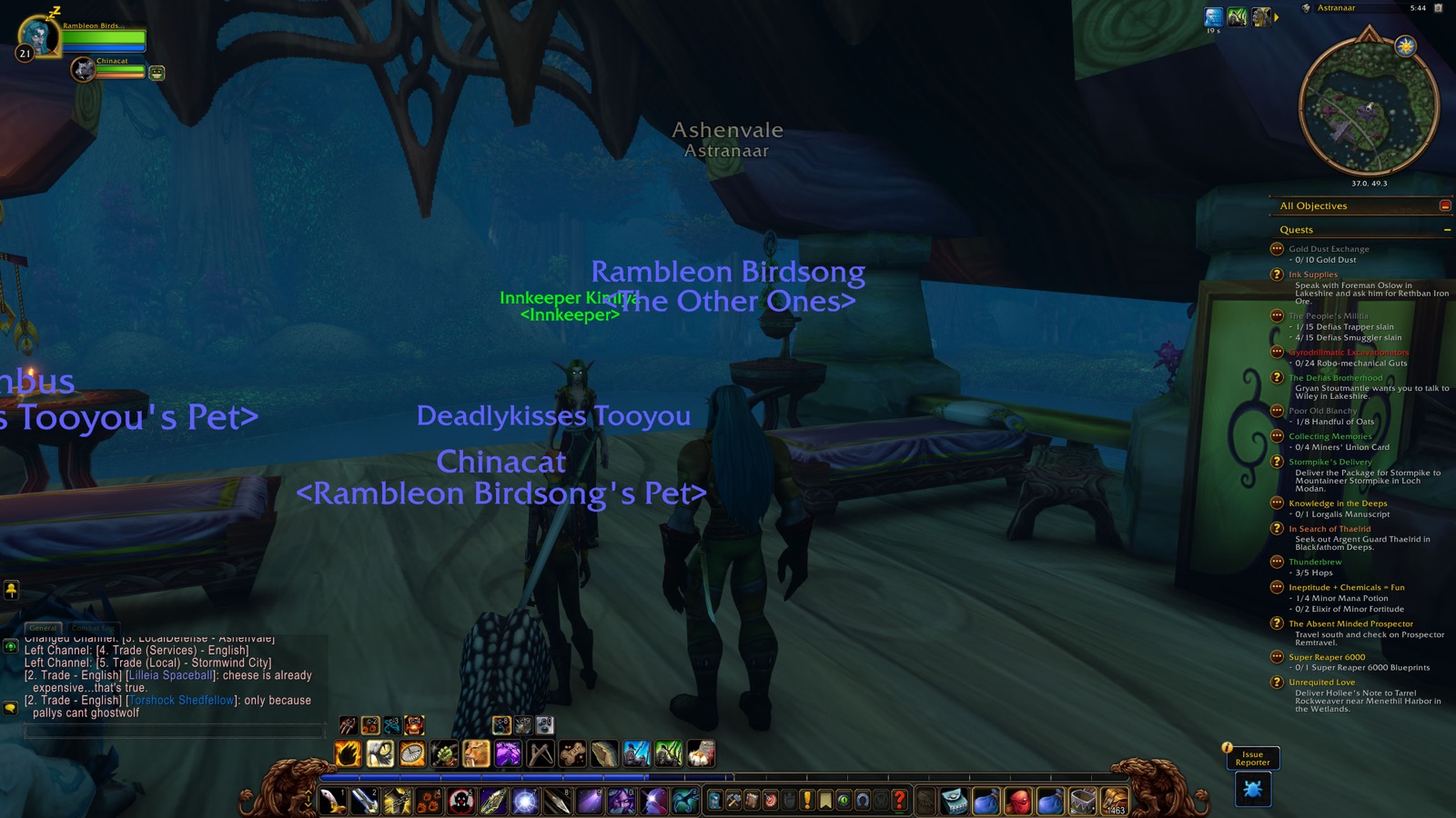 Entered Ashenvale