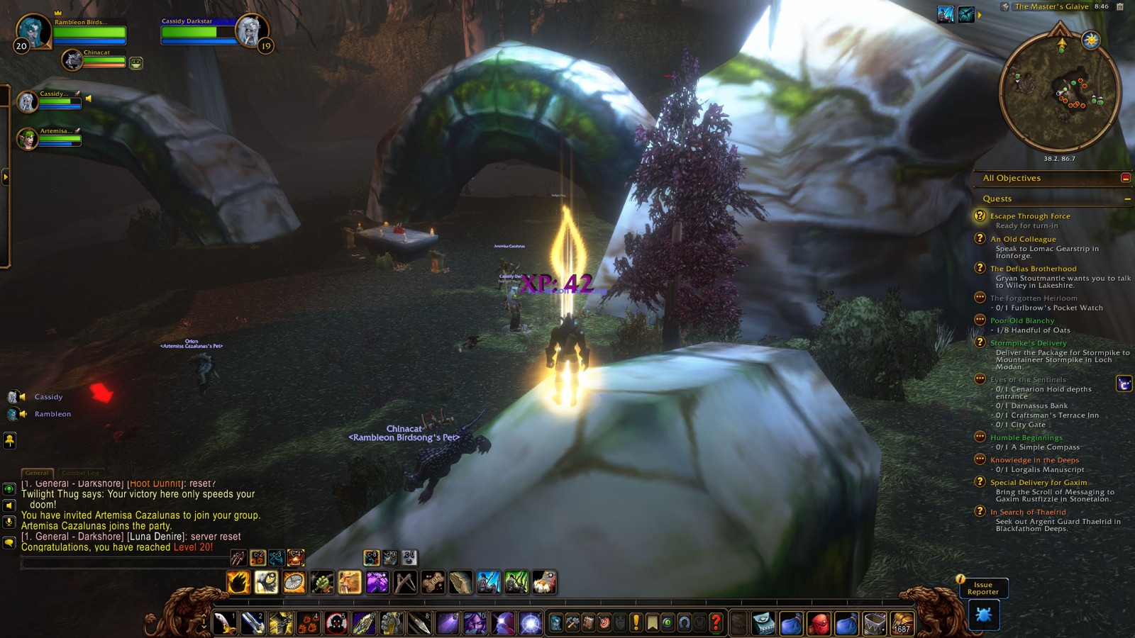 Reached Level 20 in The Master's Glaive
